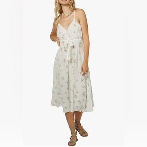 O'Neill White Floral Midi Dress